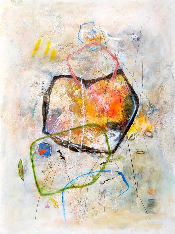 acryl, 50x70, auf steinpapier